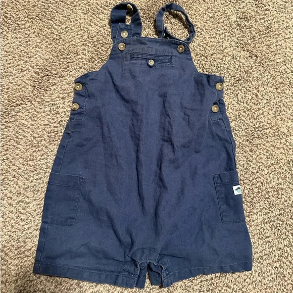 Bundle Janie and Jack Linen Cotton Short Overall Jumper  12-18 Months - Picture 2 of 6